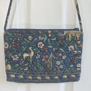 Vera Bradley Animal Kingdom Small Crossbody Bag Shoulder Bag Safari Zebra